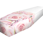 Blushing Rose Traditional Coffin